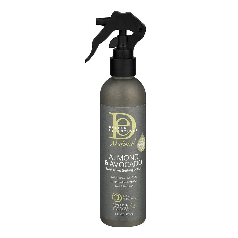 Design Essentials Natural Twist & Set Setting Curl Lotion, Almond & Avocado, 8 Oz